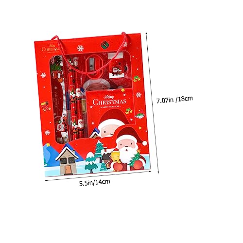 Mipcase 4 Sätze Weihnachts Schreibwarenset mit Praktischen Xmas Kugelschreibern Cartoon Leicht als für Schüler und Schreibfreunde von Mipcase