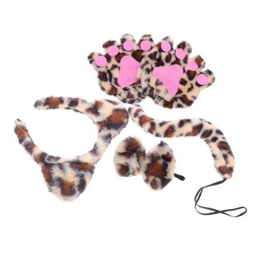 Mipcase 4 Stück Gepardenkostüm Cosplay-tierkostüme Stirnband Aus Leopardendruck Ohrenstirnband Mit Leopardenmuster Tier-stirnband-kostüm Tierischer Kopfschmuck Tierstirnband Eisendraht Mipcase 4 Stück Gepardenkostüm Cosplay-tierkostüme Stirnband Aus Leopardendruck Ohrenstirnband Mit Leopardenmuster Tier-stirnband-kostüm Tierischer Kopfschmuck Tierstirnband Eisendraht von Mipcase