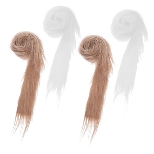 Mipcase 4 Stück Kunstfell Streifen Teiliges aus Weichem Flauschigem Faux Fur Stoff in Weiß und Khaki Vielseitige Bastelpatches für DIY Kostüm und Weihnachtsdekoration Wärmendes Material Mipcase 4 Stück Kunstfell Streifen Teiliges aus Weichem Flauschigem Faux Fur Stoff in Weiß und Khaki Vielseitige Bastelpatches für DIY Kostüm und Weihnachtsdekoration Wärmendes Material von Mipcase