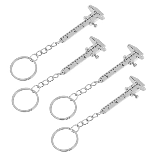 Mipcase 4 Stück Messschieber Schlüsselanhänger Taschenlehre Mini-Bremssattel Schlüsselbund-Werkzeuge Mini-Messschieber-Schlüsselanhänger Rostfreier Stahl Silver Mipcase 4 Stück Messschieber Schlüsselanhänger Taschenlehre Mini-Bremssattel Schlüsselbund-Werkzeuge Mini-Messschieber-Schlüsselanhänger Rostfreier Stahl Silver von Mipcase