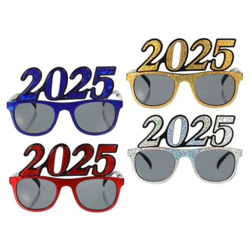 Mipcase 4 Stück Partybrille Teiliges Glänzende Zahlenbrille Silber Gold Blau Rot Lustige Fotorequisite für Silvester Neujahrsfeiern und Abschlussfeiern Auffälliges Party Accessoire Mipcase 4 Stück Partybrille Teiliges Glänzende Zahlenbrille Silber Gold Blau Rot Lustige Fotorequisite für Silvester Neujahrsfeiern und Abschlussfeiern Auffälliges Party Accessoire von Mipcase