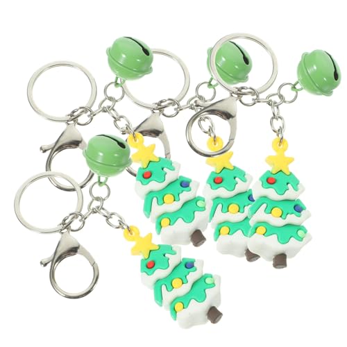 Mipcase 4 Stück Teiliges Mini Burger Schlüsselanhänger Realistische Weihnachtsbaum Anhänger Kreative Taschenanhänger Keychain Dekoration für Schlüssel und Taschen von Mipcase