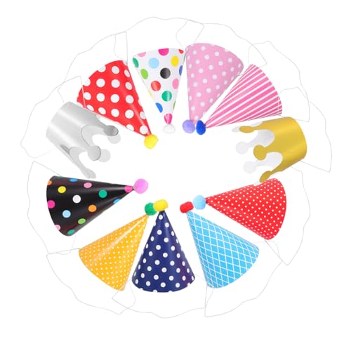 Mipcase 44 Stück Teiliges Kindergeburtstags Partyset mit Bunten Papierspitzenhüten und Leichte Komfortable Geburtstagsmützen mit Punkten Spielerisches Partyzubehör für Mädchen und Jungen Mipcase 44 Stück Teiliges Kindergeburtstags Partyset mit Bunten Papierspitzenhüten und Leichte Komfortable Geburtstagsmützen mit Punkten Spielerisches Partyzubehör für Mädchen und Jungen von Mipcase
