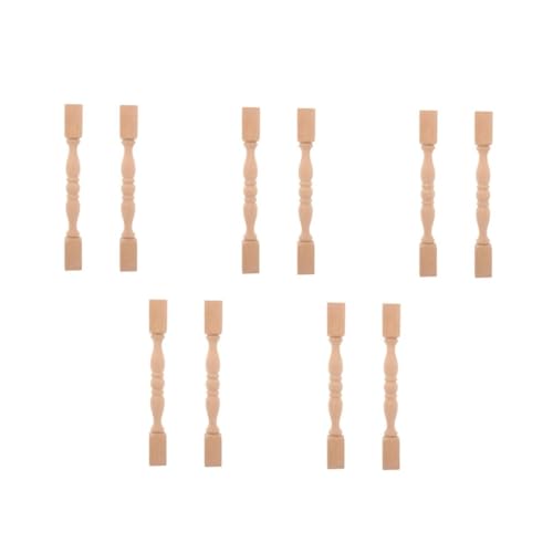 Mipcase 5 Sätze Holzbaluster Unbehandelte Holzspindeln Für Treppen Und Schränke Dekorative Möbelpfosten Massivem Holz Einzigartige Form Für Stilvolle Inneneinrichtungen 2 Stücke * 5 Mipcase 5 Sätze Holzbaluster Unbehandelte Holzspindeln Für Treppen Und Schränke Dekorative Möbelpfosten Massivem Holz Einzigartige Form Für Stilvolle Inneneinrichtungen 2 Stücke * 5 von Mipcase