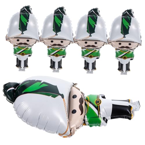 Mipcase 5 Stück Teiliges Nutcracker Weihnachtsballon aus Robustem Aluminiumfolie Niedliche Xmas Deko für Party Vielseitig Verwendbar für Zuhause Büro und Festlichkeiten Langlebig und Mipcase 5 Stück Teiliges Nutcracker Weihnachtsballon aus Robustem Aluminiumfolie Niedliche Xmas Deko für Party Vielseitig Verwendbar für Zuhause Büro und Festlichkeiten Langlebig und von Mipcase