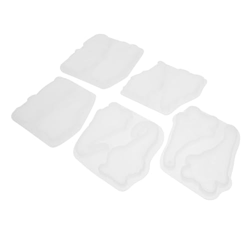 Mipcase 5 Stück Teiliges Silikon Weihnachtsmann Anhänger Formen Flexible DIY Santa Claus und Gnom Gießformen Hochwertige Elastische Molds für Handgefertigte Christbaumschmuck und Kreative von Mipcase
