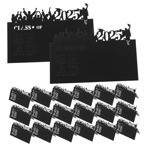 Mipcase 50 Stück 2025 Sitzkarte Für Feierlichkeiten Abschluss-geldkarten Graduierungskarten Karten Für Die Abschlusssaison Glückwunsch Grad Dekorationen Tischschildkarten Papier Black Mipcase 50 Stück 2025 Sitzkarte Für Feierlichkeiten Abschluss-geldkarten Graduierungskarten Karten Für Die Abschlusssaison Glückwunsch Grad Dekorationen Tischschildkarten Papier Black von Mipcase