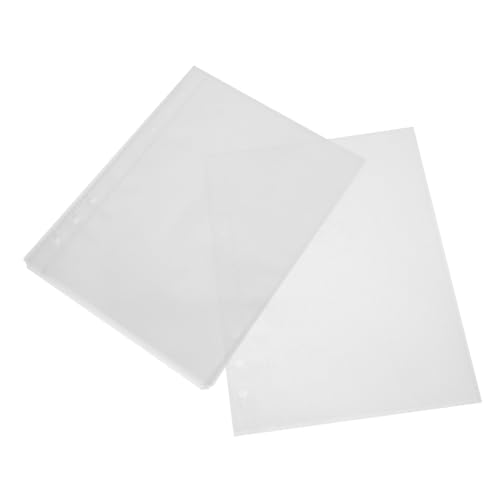 Mipcase 50 Stück Klarsichthüllen Kunststoff Einstecktaschen Fotoseiten Nachfüllung für Ordner Album Einlegeblätter Transparent Büro Schulbedarf Mipcase 50 Stück Klarsichthüllen Kunststoff Einstecktaschen Fotoseiten Nachfüllung für Ordner Album Einlegeblätter Transparent Büro Schulbedarf von Mipcase