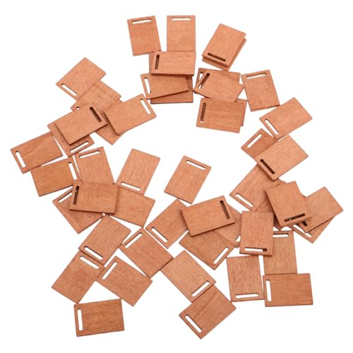 Mipcase 50 Stück Winzige Holzbretter Schneidebretter Heimdekoration Mikroszenen Dekoration Miniatur Küchenutensilien Puppenhaus Mikro Küchendekoration Mini Ornament Holz von Mipcase