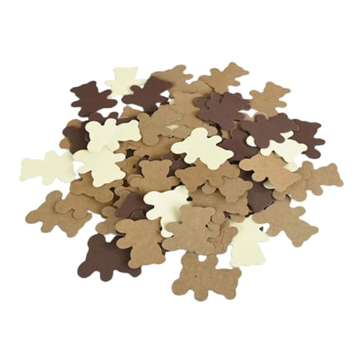 Mipcase 500 Stück Bärenkonfetti Dekorationen Bärendekor Bären-Babyparty-Party-Mittelstück Konfetti für Feste Festliche Tischdeko Konfetti-Mix -Dusche- Mädchen Tischkonfetti Papier von Mipcase