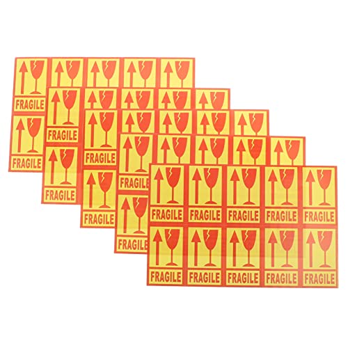 Mipcase 500Stücke Selbstklebende Fragile Produktetiketten für Verpackungen Hochwertige Warnaufkleber für Zerbrechliche Gegenstände Langlebig und Einfach Anzuwenden Mipcase 500Stücke Selbstklebende Fragile Produktetiketten für Verpackungen Hochwertige Warnaufkleber für Zerbrechliche Gegenstände Langlebig und Einfach Anzuwenden von Mipcase