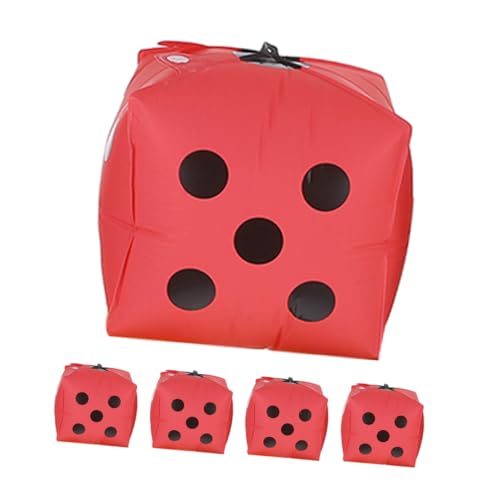 Mipcase 5pcs Party Dekoration Würfel Luftballons Aufblasbare Ballons Square Folienballons Zum Geburtstag Hochzeitsspiel Nacht Und Festival von Mipcase