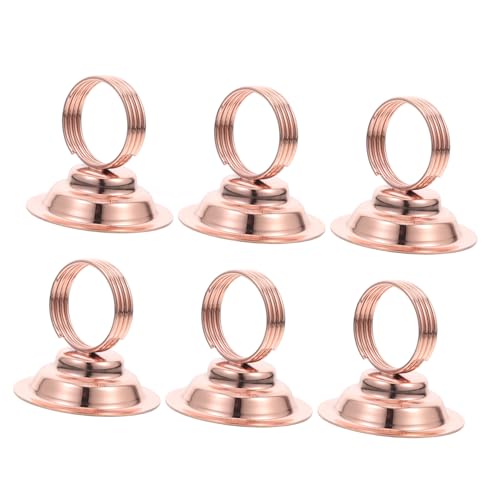 Mipcase 6 Stück Teiliges Tischkartenhalter Roségold Platzsparende Vielseitige Kartenhalter für Hochzeiten Restaurants Bankette Geeignet für Menüs Tischnummern Notizen Mipcase 6 Stück Teiliges Tischkartenhalter Roségold Platzsparende Vielseitige Kartenhalter für Hochzeiten Restaurants Bankette Geeignet für Menüs Tischnummern Notizen von Mipcase