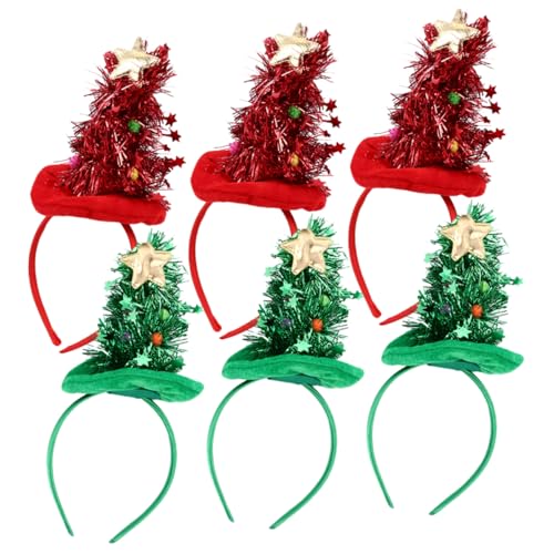 Mipcase 6 Stück Teiliges Weihnachtsbaum Haarreif aus Goldenem Samt mit Glänzenden Sternen und Kugeln Festlicher Haarschmuck für Damen Rutschfeste Stirnbänder für Weihnachtsfeier und Party Mipcase 6 Stück Teiliges Weihnachtsbaum Haarreif aus Goldenem Samt mit Glänzenden Sternen und Kugeln Festlicher Haarschmuck für Damen Rutschfeste Stirnbänder für Weihnachtsfeier und Party von Mipcase