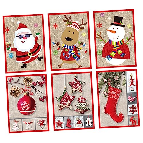 Mipcase 6 Stück Weihnachtsgrußkarten mit Musik Klappkarten mit Weihnachtsmann Kreative Festival Grußkarten für Familie und Freunde Bunter Designs Hochwertige Klappkarten aus Stabilem Mipcase 6 Stück Weihnachtsgrußkarten mit Musik Klappkarten mit Weihnachtsmann Kreative Festival Grußkarten für Familie und Freunde Bunter Designs Hochwertige Klappkarten aus Stabilem von Mipcase
