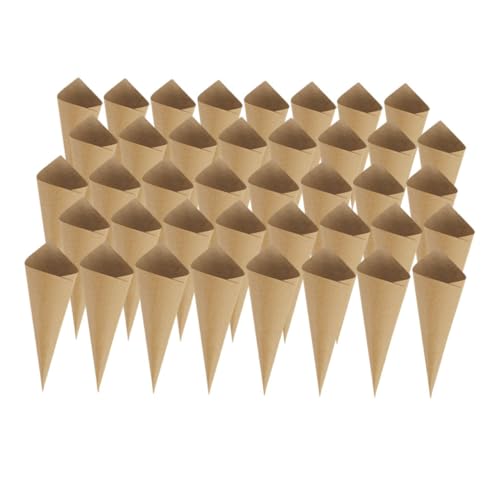 Mipcase 60 Stück Hochzeit Konfetti aus Kraftpapier Blumenblatt zum Selbstrollen Vielseitig für Blüten Süßigkeiten Vintage Partydeko Umweltfreundlich von Mipcase