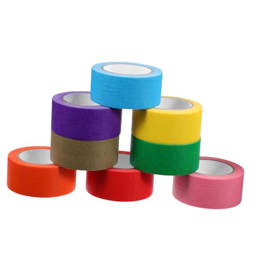 Mipcase 8 Rollen 8-farbiges Papierband bunt Etikett Maskierung breit lampenschirm klebeband farbiges Abdeckband Abdeckpapier Krepppapierband Zeichenband Regenbogenband farbiges Band Mipcase 8 Rollen 8-farbiges Papierband bunt Etikett Maskierung breit lampenschirm klebeband farbiges Abdeckband Abdeckpapier Krepppapierband Zeichenband Regenbogenband farbiges Band von Mipcase