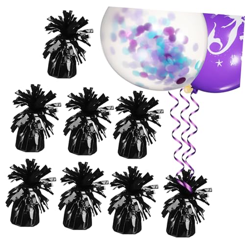 Mipcase 8 Stück Ballongewichtete Basis Ballongewichte Und Band Gewichte Für Luftballons Ballon-gewichtsblock Gewichte Für Ballon Gewicht Des Geburtstagsballons Das Haustier Black von Mipcase