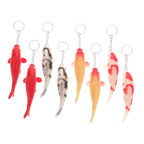Mipcase 8 Stück Schlüsselanhänger Süßer Schlüsselanhänger Anhänger Schlüsselanhänger Mini Taschenanhänger Schlüsselanhänger Fisch Hängendes Für Tasche Cartoon Anhänger von Mipcase