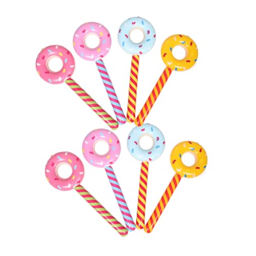 Mipcase 8 Stück Teiliges Aufblasbares Donut Lutscher aus Robustem PVC Bunte Partydekoration für Kindergeburtstag Einfache Schnelle Befüllung Niedliches Cartoon Design für Candyland und Mipcase 8 Stück Teiliges Aufblasbares Donut Lutscher aus Robustem PVC Bunte Partydekoration für Kindergeburtstag Einfache Schnelle Befüllung Niedliches Cartoon Design für Candyland und von Mipcase