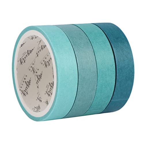 Mipcase 8Stücke Teiliges DIY Washi Tape Dekoratives Klebeband Zufälligen Farben für Scrapbooking Journals und Projekte Einfach Abziehbar Hinterlässt Rückstände von Mipcase