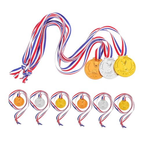 Mipcase 9 Stück Medaillen Für Plastikmedaillen Gefälligkeiten Für Sportpartys Fußball-medaillen Medaille Gastgeschenke Medaillen Für Medaillen Verleihen Pp von Mipcase
