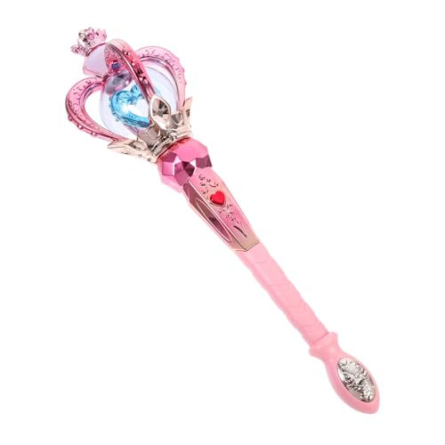 Mipcase Feenstab Hand Leuchtspielzeug Zauberstab Für Mädchen Tanzende Prinzessin Drehspielzeug Prinzessinnenspielzeug Prinzessinnenstab LED Zauberstab Leuchtendes Drehspielzeug von Mipcase