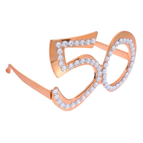 Mipcase Geburtstag Partybrille Roségold Zahlenform Wiederverwendbare Brille für Jubiläumsfeier Sichere Glatte Kanten Fotorequisite für Geburtstagsdeko und Karneval Mipcase Geburtstag Partybrille Roségold Zahlenform Wiederverwendbare Brille für Jubiläumsfeier Sichere Glatte Kanten Fotorequisite für Geburtstagsdeko und Karneval von Mipcase