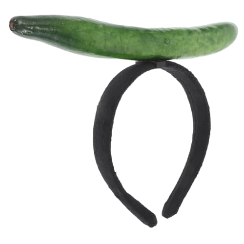 Mipcase Gurkenhaarband Gemüse-kostümzubehör Haarreifen Für Kinderpartys Kostüm Haarband Halloween -partyzubehör Realistische Gurkenhaarreibe Photo Requisite Stirnband Green Schaum von Mipcase