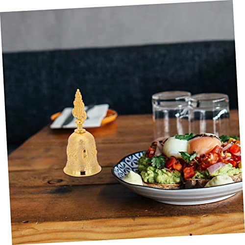 Mipcase Handglocke mit Ergonomischem Griff Lautes Klares Jingle Bell Klingeln Rostfrei für Restaurant Hotel Bar Küche und Empfangsbereich Langlebige Serviceglocke für Vielseitigen Einsatz von Mipcase