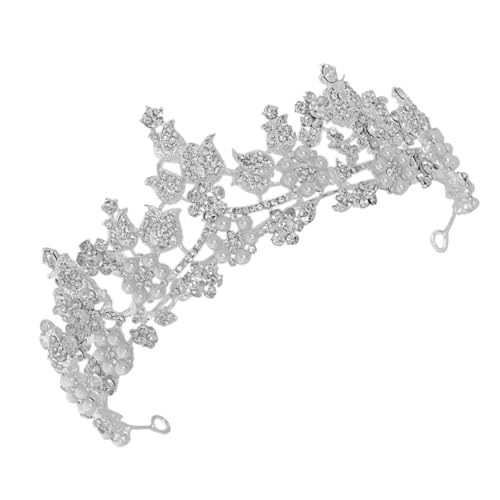 Mipcase Hochzeits Tiara mit Funkelnden Strasssteinen Silberfarbene Brautkrone als Haarschmuck für Hochzeit Festliche Zeremonien Fotoshootings und Bankett Komfortabel und Langlebig Mipcase Hochzeits Tiara mit Funkelnden Strasssteinen Silberfarbene Brautkrone als Haarschmuck für Hochzeit Festliche Zeremonien Fotoshootings und Bankett Komfortabel und Langlebig von Mipcase