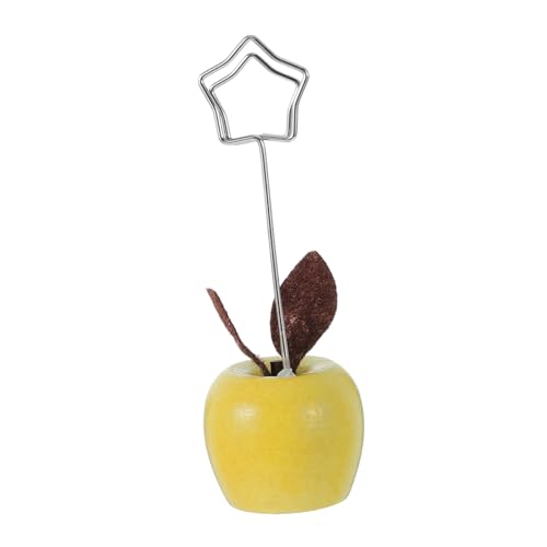 Mipcase Holz Apfel -hinweis Clip Hader Desch Desch Desteln Nette Memo- Und Foto -memo- Und Foto Stand Karte Heider Ständer Memo Halter Clip Foto Display Clip Clip von Mipcase