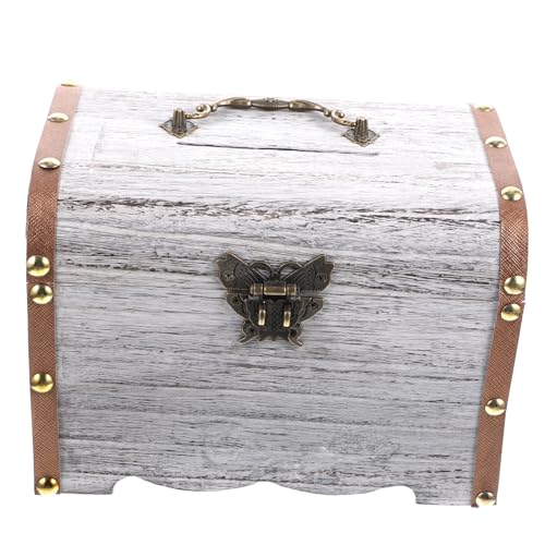 Mipcase Holzschmuckaufbewahrungsbox Vintage Kleinkasten mit Schnappverschluss Dekorative Schmuckschatulle für Schlafzimmer Wohnzimmer Praktische Stilvolle Aufbewahrungslösung Mipcase Holzschmuckaufbewahrungsbox Vintage Kleinkasten mit Schnappverschluss Dekorative Schmuckschatulle für Schlafzimmer Wohnzimmer Praktische Stilvolle Aufbewahrungslösung von Mipcase