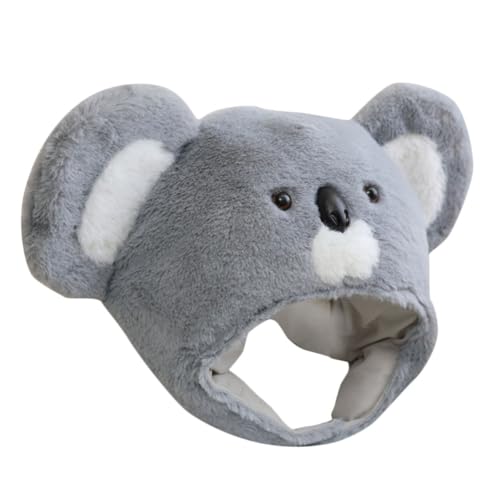 Mipcase Koala Stirnbandhut Mit Koala Kopfbedeckung Für Tierpartys Süßer Plüsch Koalahut Für Erwachsene Weicher Tierhut Für Weichen Plüsch Koalahut Für Erwachsene Plüsch Fotohüte Aus Pp von Mipcase