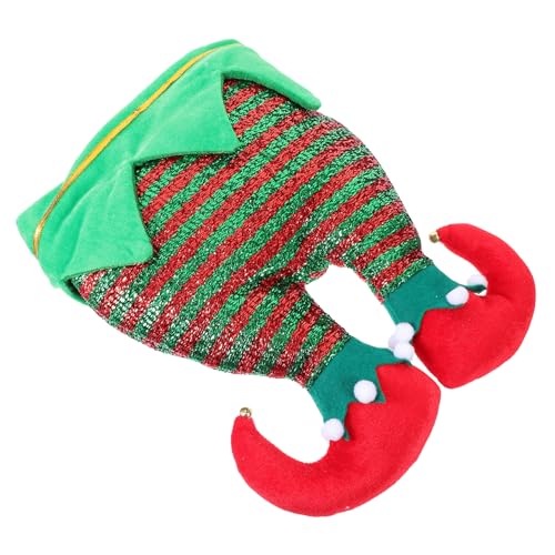 Mipcase Kreative Weihnachtsmütze mit Umgekehrten Santa Hosenbeinen Weicher Warm und Langlebig Festlicher für Erwachsene für Weihnachtsfeiern Cosplay und Fotorequisiten von Mipcase