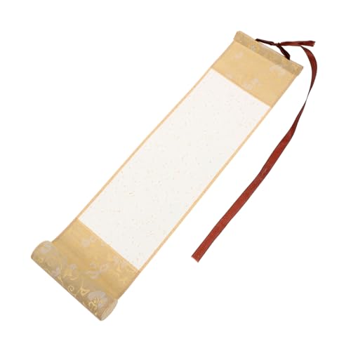 Mipcase Leere Kalligraphie Xuan Papierrolle mit Holzstäben Chinesische Schriftrolle für Kunst Hochzeitsgelübde Einladungen Dekorative Wandrolle im Vintage Design Mipcase Leere Kalligraphie Xuan Papierrolle mit Holzstäben Chinesische Schriftrolle für Kunst Hochzeitsgelübde Einladungen Dekorative Wandrolle im Vintage Design von Mipcase
