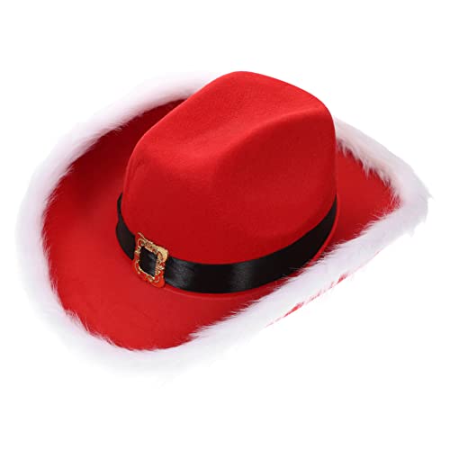 Mipcase Leuchtende Weihnachtsmann Western Cowboymütze Rot mit Plüschbesatz Verstellbar und Bequem Weihnachtsmütze für Erwachsene Damen und Herren Festliche Party und Kostümdekoration Mipcase Leuchtende Weihnachtsmann Western Cowboymütze Rot mit Plüschbesatz Verstellbar und Bequem Weihnachtsmütze für Erwachsene Damen und Herren Festliche Party und Kostümdekoration von Mipcase