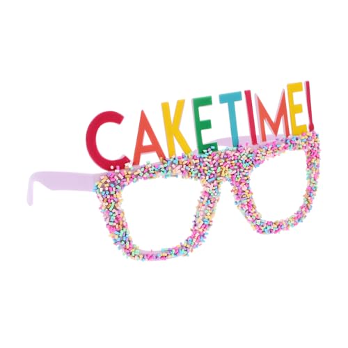 Mipcase Lustige Geburtstagsbrille aus Bruchsicherem PC Material Leichte Partybrillen für Erwachsene Wiederverwendbare Fotorequisiten Einzigartige Kuchen Design Eyeglass Frames für Mipcase Lustige Geburtstagsbrille aus Bruchsicherem PC Material Leichte Partybrillen für Erwachsene Wiederverwendbare Fotorequisiten Einzigartige Kuchen Design Eyeglass Frames für von Mipcase