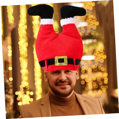Mipcase Lustige Weihnachtsmütze für Erwachsene Atmungsaktives Material Bequeme Passform Vielseitige Kostümaccessoire und Fotorequisite für Weihnachtsfeier und Party Passend für Kopfgrößen Mipcase Lustige Weihnachtsmütze für Erwachsene Atmungsaktives Material Bequeme Passform Vielseitige Kostümaccessoire und Fotorequisite für Weihnachtsfeier und Party Passend für Kopfgrößen von Mipcase