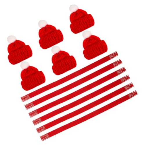 Mipcase Mini Weihnachtsmütze und Schal Set Teilig Rote Strickmützen und Schals Mini Flaschenhut und Weihnachtsdeko für Weinflaschen Puppen Bastelprojekte und Festliche Tischdekoration Mipcase Mini Weihnachtsmütze und Schal Set Teilig Rote Strickmützen und Schals Mini Flaschenhut und Weihnachtsdeko für Weinflaschen Puppen Bastelprojekte und Festliche Tischdekoration von Mipcase