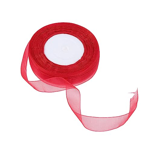 Mipcase Organza Rot und Party Dekoration Geschenkverpackungsschleife für Bastelprojekte Weiches und Glänzendes Chiffonband für Designs und Festliche Mipcase Organza Rot und Party Dekoration Geschenkverpackungsschleife für Bastelprojekte Weiches und Glänzendes Chiffonband für Designs und Festliche von Mipcase