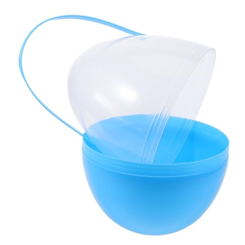 Mipcase Ostereier Leere Eier Zum Füllen Eier 24 Zählen Eierkörbe Zur Feiertagsdekoration Eiförmige Eimer Große Eier Klare Eier, Befüllbares Ornament Eier Befüllbar Eier Jumbo Pp Sky-blue von Mipcase