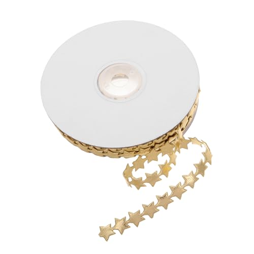 Mipcase Polyester Sternband Festliches Sternmuster Strapazierfähiges Geschenkband für Geburtstagsdekoration Hochzeiten DIY Bastelprojekte Vielseitig Einsetzbar für Party und von Mipcase