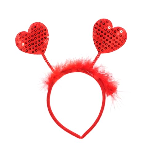 Mipcase Rotes Pailletten Herz Stirnband Valentinstag Haarreif mit Weichem Material für Party Hochzeit Karneval Romantisches Accessoire Mipcase Rotes Pailletten Herz Stirnband Valentinstag Haarreif mit Weichem Material für Party Hochzeit Karneval Romantisches Accessoire von Mipcase