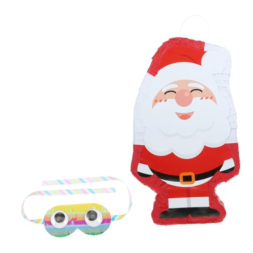 Mipcase Santa Claus Pinata mit Augenmaske Teilig Weihnachtsdekoration und Partyspiel Pinata für Familienfeiern Foto Accessoire und Festliche Mipcase Santa Claus Pinata mit Augenmaske Teilig Weihnachtsdekoration und Partyspiel Pinata für Familienfeiern Foto Accessoire und Festliche von Mipcase