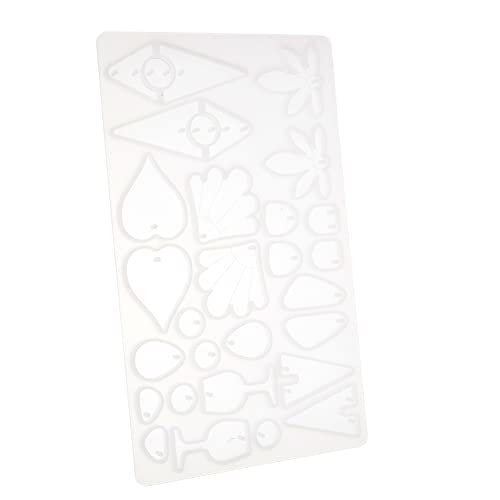 Mipcase Silikonform für DIY Schmuck Gießform Epoxidharz Anhänger Form Ahornblatt Herz Geometrisch Flexibel Reißfest Waschbar für Ohrringe Halsketten Schlüsselanhänger von Mipcase