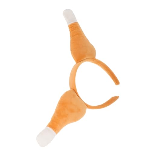 Mipcase Thanksgiving Stirnband mit Großem Truthahnkeulen Design Lustiges Kostümhaarband für Frauen Weiches Party Accessoire für Feiertage Verkleidung und Cosplay Kopfbedeckung von Mipcase