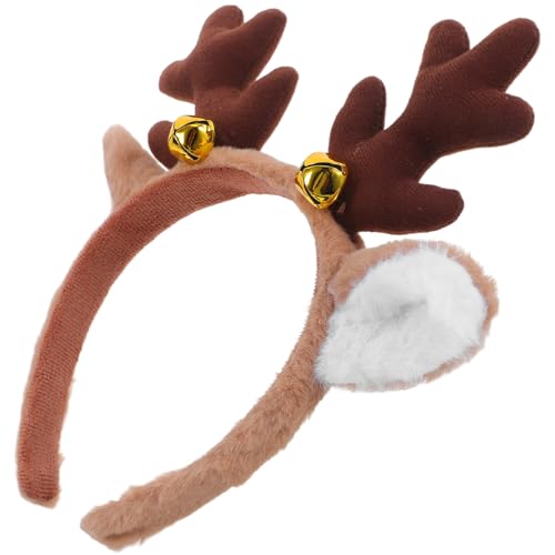 Mipcase Weiches Rentier Geweih Haarreif für Mädchen Flexibles Kopfband mit Tierohren Bequemes Party Accessoire für Halloween Geburtstagsfeiern und Bunte Themenpartys von Mipcase