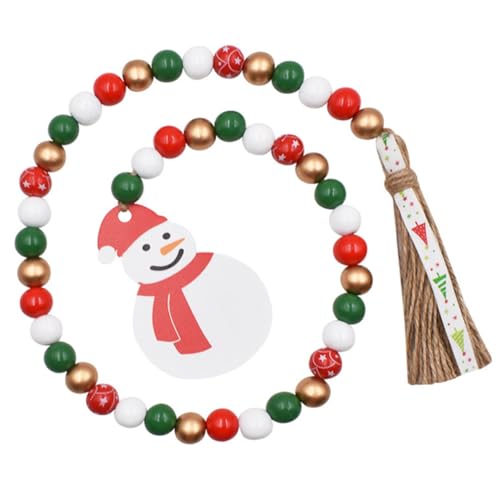 Mipcase Weihnachtliche Holzperlen Girlande mit Quasten Handgefertigt Langlebig Kreative Schneemann Anhänger Vielseitige Hängedekoration für Tür Wand Baum Festliche Wohn und Gartendeko Mipcase Weihnachtliche Holzperlen Girlande mit Quasten Handgefertigt Langlebig Kreative Schneemann Anhänger Vielseitige Hängedekoration für Tür Wand Baum Festliche Wohn und Gartendeko von Mipcase