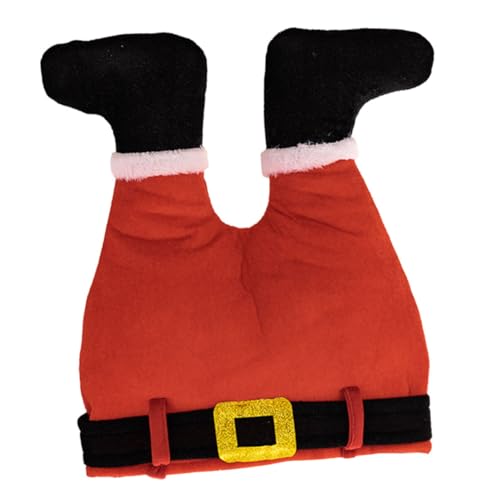 Mipcase Weihnachtliche Santa Mütze mit Kreativem Bein Design Weicher und Mittlere Langlebig und Wiederverwendbar Weihnachtskopfbedeckung für Festliche Partys Mipcase Weihnachtliche Santa Mütze mit Kreativem Bein Design Weicher und Mittlere Langlebig und Wiederverwendbar Weihnachtskopfbedeckung für Festliche Partys von Mipcase
